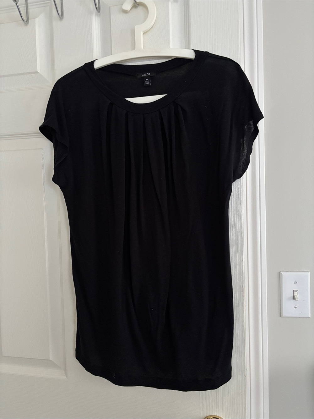 Jacob Black Short-Sleeve Pleated Front Tee